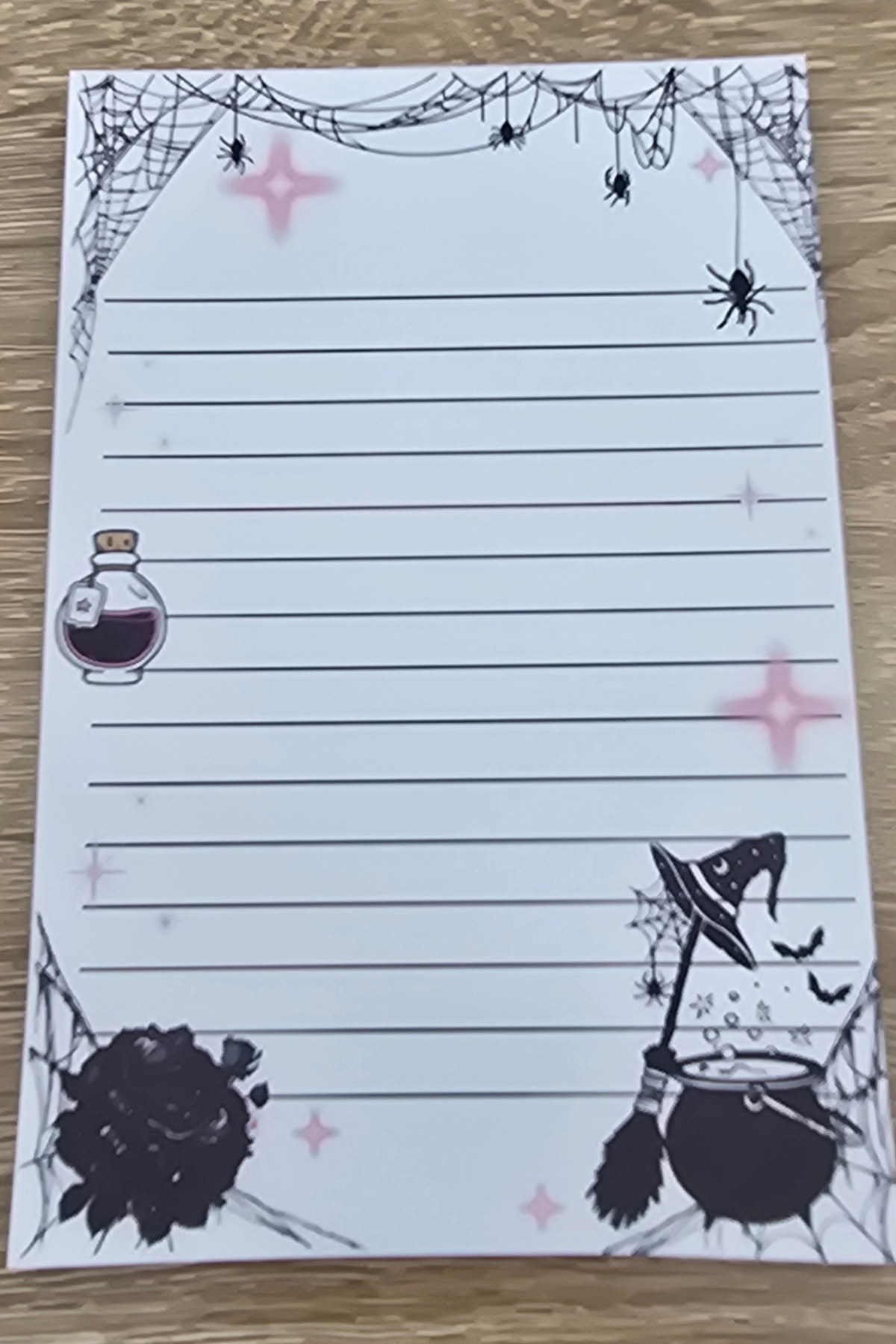 Witch’s Cauldron Halloween Lined Notes