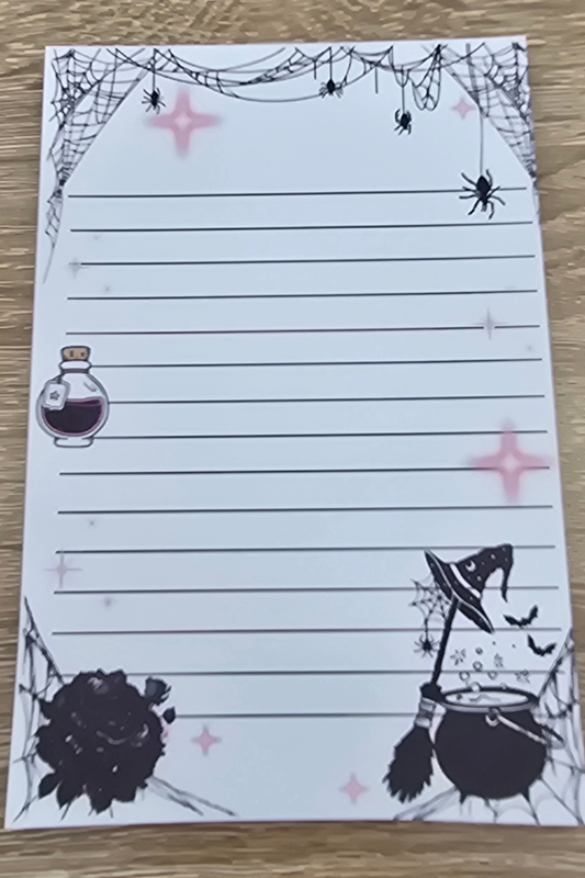 Witch’s Cauldron Halloween Lined Notes