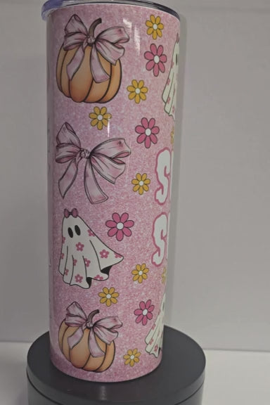 Spooky Season Pink Tumbler